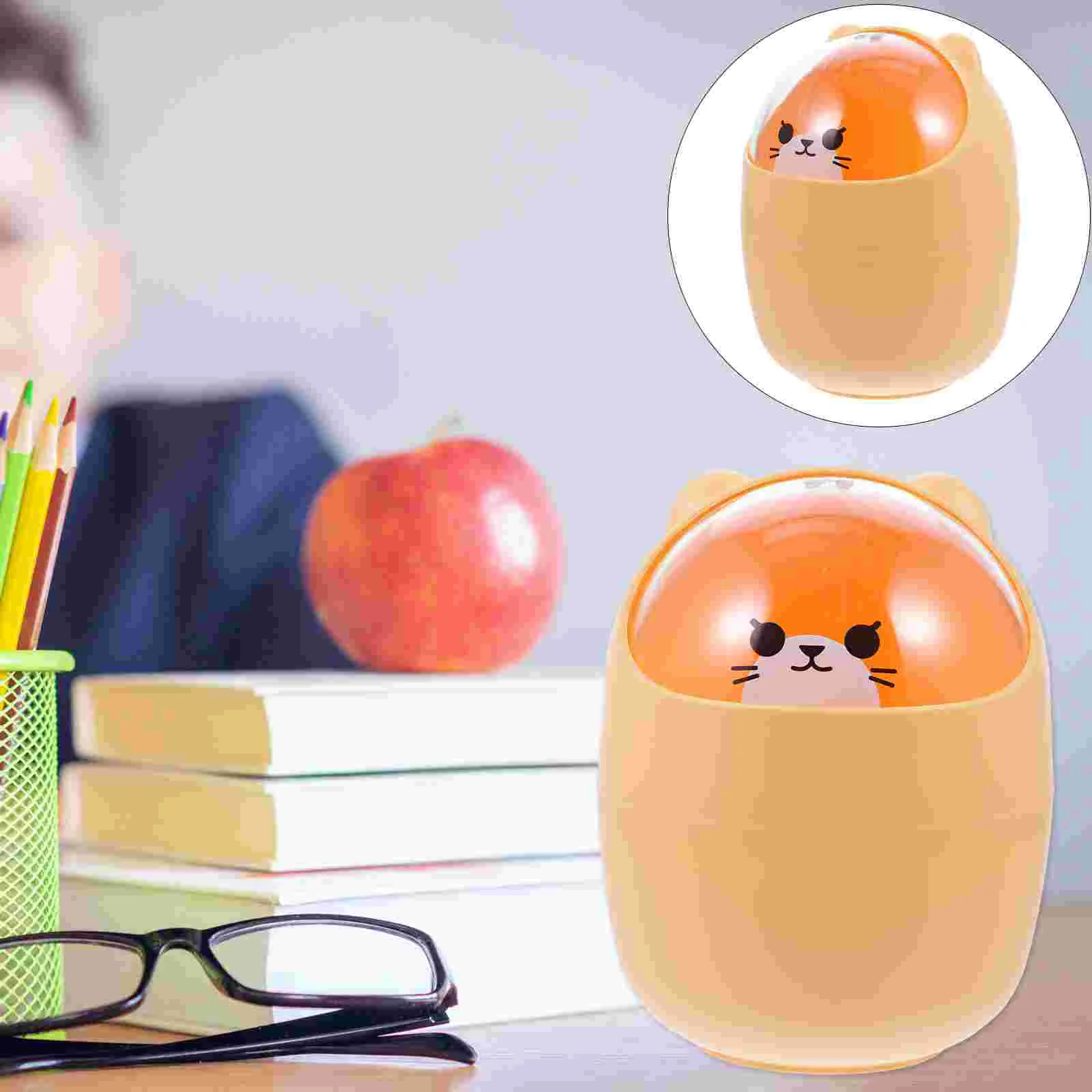Tea Bag Bin Mini Trash Can Plastic Desktop Garbage Small Bathroom with Lid Yellow Waste
Tea Bag Bin Mini Trash Can Plastic Desktop Garbage Small Bathroom with Lid Yellow Waste