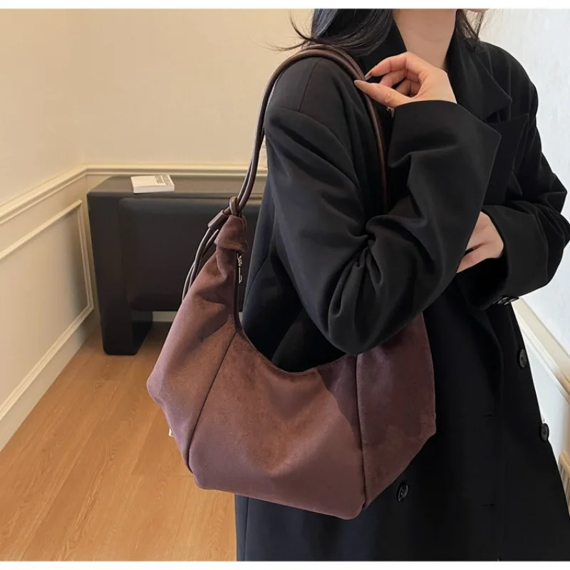 Women's Everyday Style Suede Hobo Shoulder Bag, Multi-Color for Work, Travel, Daily Commute, Shopping & Casual Street Style
Women's Everyday Style Suede Hobo Shoulder Bag, Multi-Color for Work, Travel, Daily Commute, Shopping & Casual Street Style
