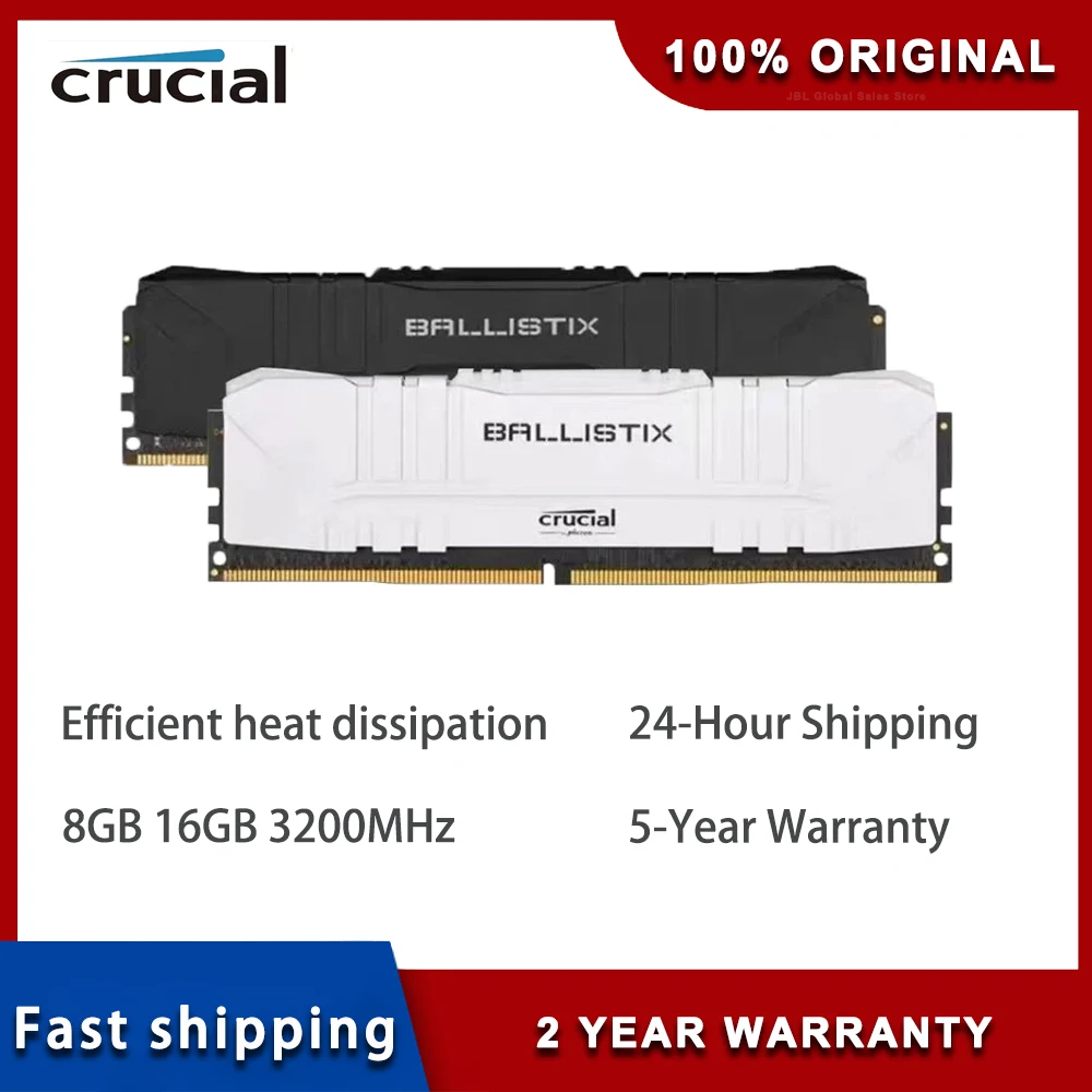 Оперативная память Crucial Desktop DDR4 8 ГБ 16 ГБ 3200 МГц 32 ГБ Ballistix Platinum Gaming XMP 2.0 поддерживает настольную память DDR4 3200 МГц
Оперативная память Crucial Desktop DDR4 8 ГБ 16 ГБ 3200 МГц 32 ГБ Ballistix Platinum Gaming XMP 2.0 поддерживает настольную память DDR4 3200 МГц