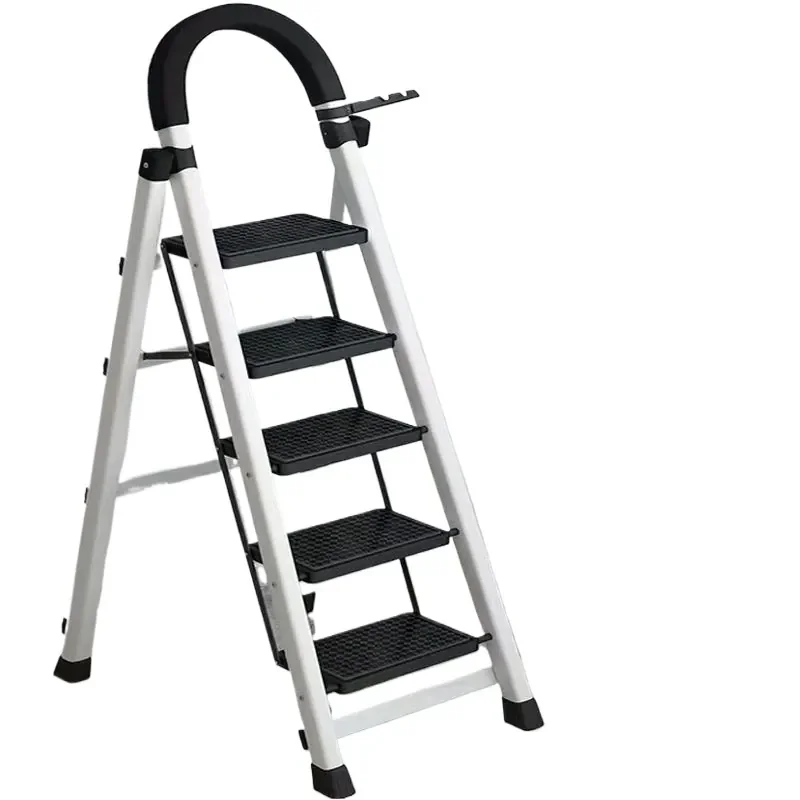 Folding A-Frame Step Ladder for Home Use Indoor Thickened Telescoping Stepladder with Handrail and Stool for
Folding A-Frame Step Ladder for Home Use Indoor Thickened Telescoping Stepladder with Handrail and Stool for