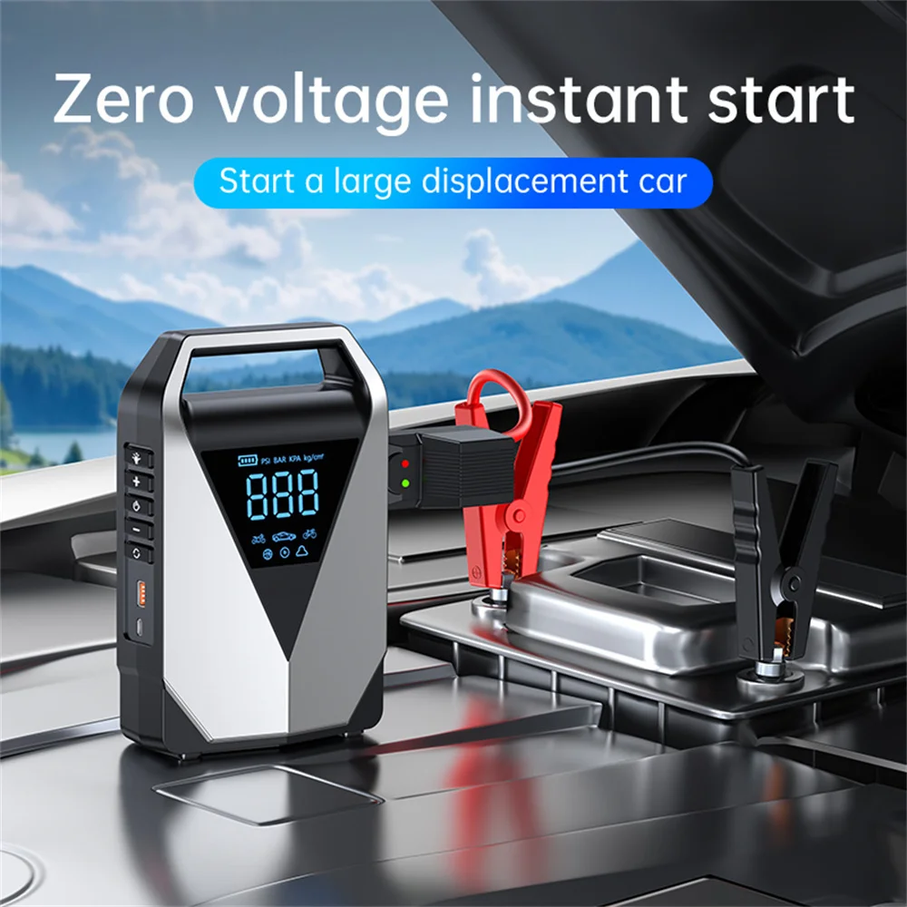 12000mA Car Air Pump Air Compressor 150PSI Electric Wireless Portable Tire Inflator Pump for Motorcycle Bicycle Car Tyre Ball
12000mA Car Air Pump Air Compressor 150PSI Electric Wireless Portable Tire Inflator Pump for Motorcycle Bicycle Car Tyre Ball