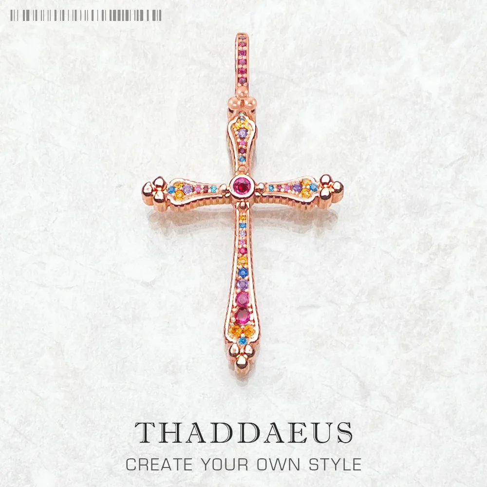 Pendant Royalty Cross Spring Bohemia Fine Jewelry Europe Style 925 Sterling Silver Rose Gold Color Soul Gift For Woman
Pendant Royalty Cross Spring Bohemia Fine Jewelry Europe Style 925 Sterling Silver Rose Gold Color Soul Gift For Woman