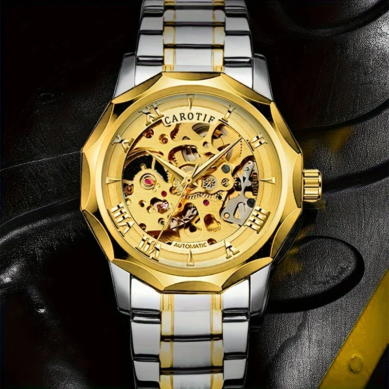 A new men's watch with a retro style, classic and elegant, high-end temperament, double-sided hollow men's mechanical watch
A new men's watch with a retro style, classic and elegant, high-end temperament, double-sided hollow men's mechanical watch