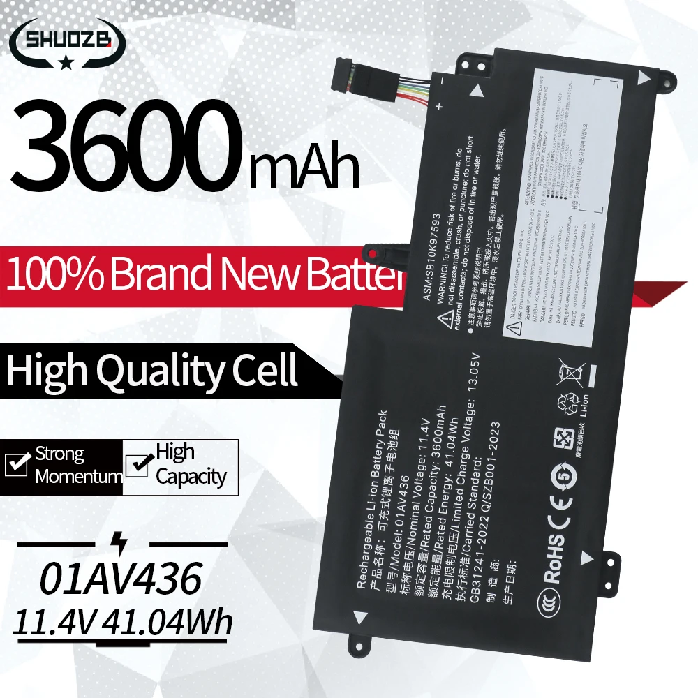 Аккумулятор для ноутбука SB10K97593, для Lenovo ThinkPad S2 13 Chromebook series 01AV400/401 01AV402 01AV436 01AV437 SB10K97594 SB10J78998
Аккумулятор для ноутбука SB10K97593, для Lenovo ThinkPad S2 13 Chromebook series 01AV400/401 01AV402 01AV436 01AV437 SB10K97594 SB10J78998