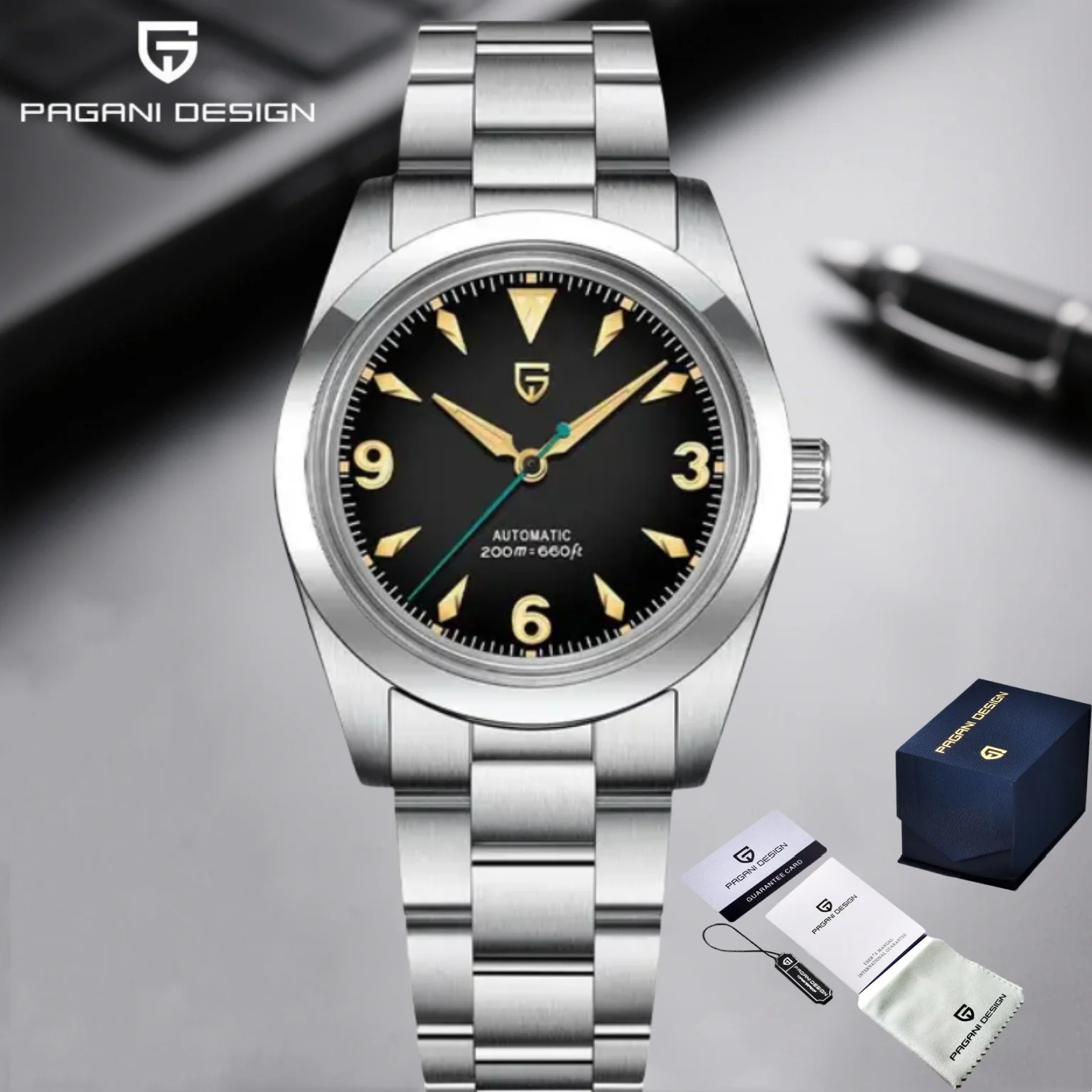 PAGANI DESIGN 2025 New Men's Mechanical Watch NH35A 36.5mm Waterproof 200m Sapphire Crystal PD1785 Stainless Steel Reloj Hombre
PAGANI DESIGN 2025 New Men's Mechanical Watch NH35A 36.5mm Waterproof 200m Sapphire Crystal PD1785 Stainless Steel Reloj Hombre