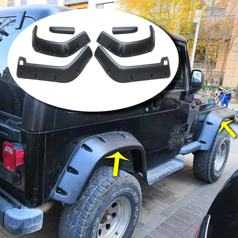 Lantsun T001 ABS Wheel Arch Car Fender Flare Off Road Mudguard Eyebrow Protector Kit for Jeep for Wrangler TJ97-06
Lantsun T001 ABS Wheel Arch Car Fender Flare Off Road Mudguard Eyebrow Protector Kit for Jeep for Wrangler TJ97-06