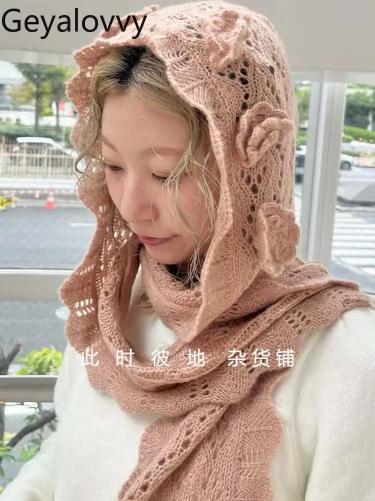Шарфы для девочек в японском стиле, косметические аксессуары для женщин, элегантный милый и милый полый вязаный крючком шарф, теплая шапка для шеи
Шарфы для девочек в японском стиле, косметические аксессуары для женщин, элегантный милый и милый полый вязаный крючком шарф, теплая шапка для шеи