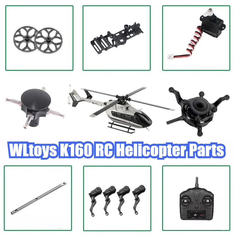 WLtoys K160 Запчасти для радиоуправляемого вертолета Сервопривод Рама ротора Основный хвостовой двигатель Батарея Шатун Кленовый лист Крестовой диск Шасси
WLtoys K160 Запчасти для радиоуправляемого вертолета Сервопривод Рама ротора Основный хвостовой двигатель Батарея Шатун Кленовый лист Крестовой диск Шасси