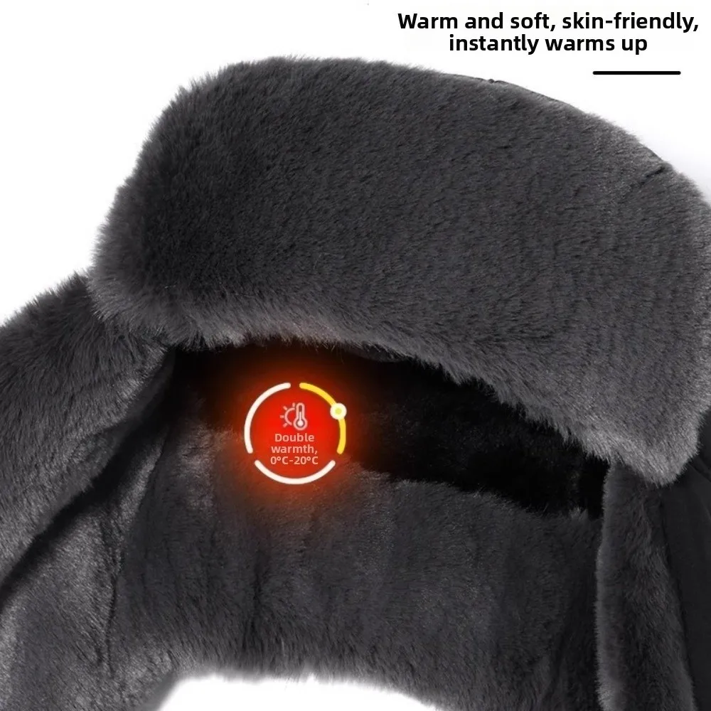 Outdoor Winter Men's Lei Feng Cap Warm Fleece Lined Pilot Ski Hat Thickened Waterproof Ear Protection Hat Hunter Hat
Outdoor Winter Men's Lei Feng Cap Warm Fleece Lined Pilot Ski Hat Thickened Waterproof Ear Protection Hat Hunter Hat