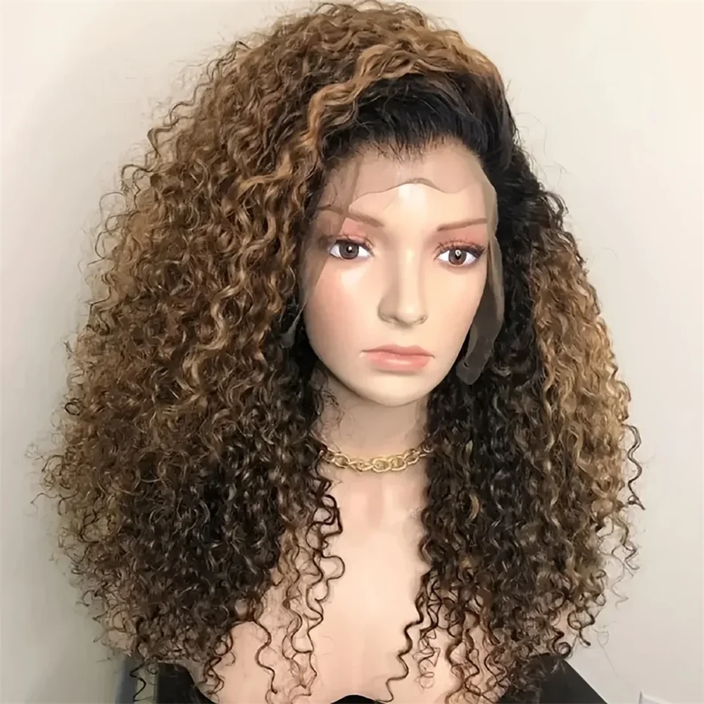Soft Long 26Inch Kinky Curly Ombre Brown 180 Density Lace Front Wig For Women With Baby Hair Synthetic Preplucked Glueless Daily
Soft Long 26Inch Kinky Curly Ombre Brown 180 Density Lace Front Wig For Women With Baby Hair Synthetic Preplucked Glueless Daily