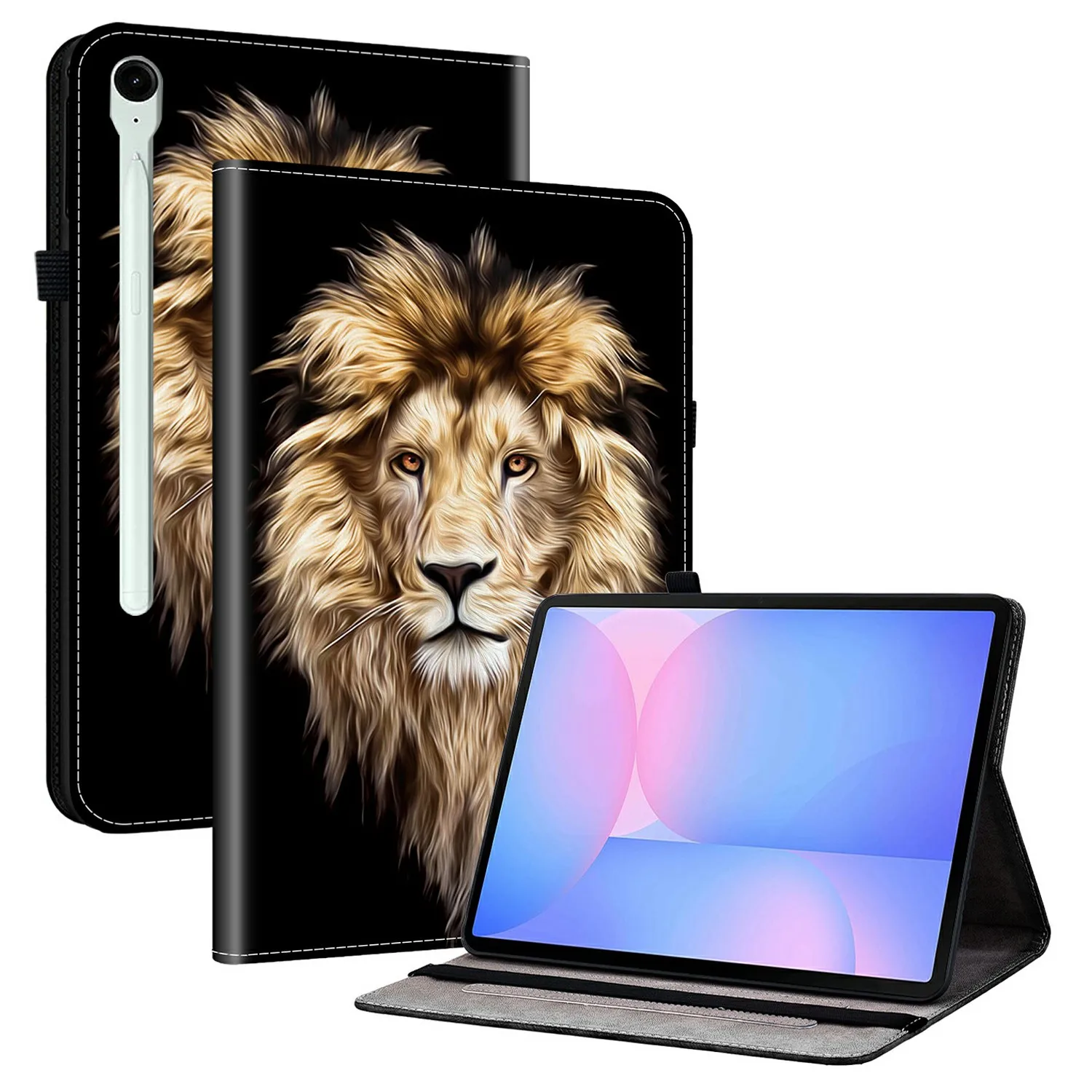 For Samsung Galaxy Tab S10 FE+ Leather Case Pattern Printed Stand Tablet Cover with Card Slots - Lion Head
For Samsung Galaxy Tab S10 FE+ Leather Case Pattern Printed Stand Tablet Cover with Card Slots - Lion Head