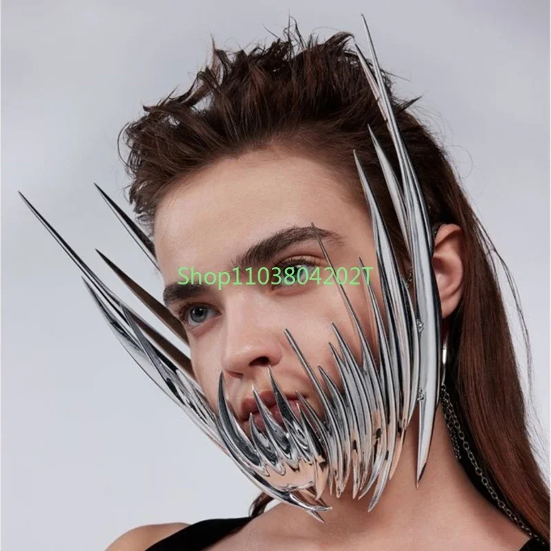 Fashion Mechanical Face Cover Unique Steampunk Metal Masquerade Mask For Halloween Costume Party Ornaments Face Shield
Fashion Mechanical Face Cover Unique Steampunk Metal Masquerade Mask For Halloween Costume Party Ornaments Face Shield