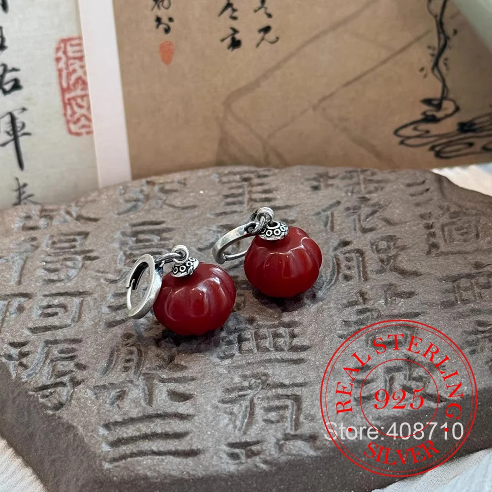 925 Sterling Silver Jewelry Natural Jade Red Agate Hoop Earrings for Women Wedding Party Jewelry For Girls Friends Gift
925 Sterling Silver Jewelry Natural Jade Red Agate Hoop Earrings for Women Wedding Party Jewelry For Girls Friends Gift