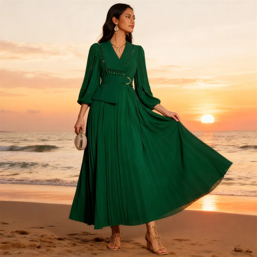 Pleated Caftan Dubai Abayas for Women Muslim Tassel Beads Party Dress Turkey Kaftan Kebaya Marocain Femme Robe Islam Jalabiya
Pleated Caftan Dubai Abayas for Women Muslim Tassel Beads Party Dress Turkey Kaftan Kebaya Marocain Femme Robe Islam Jalabiya
