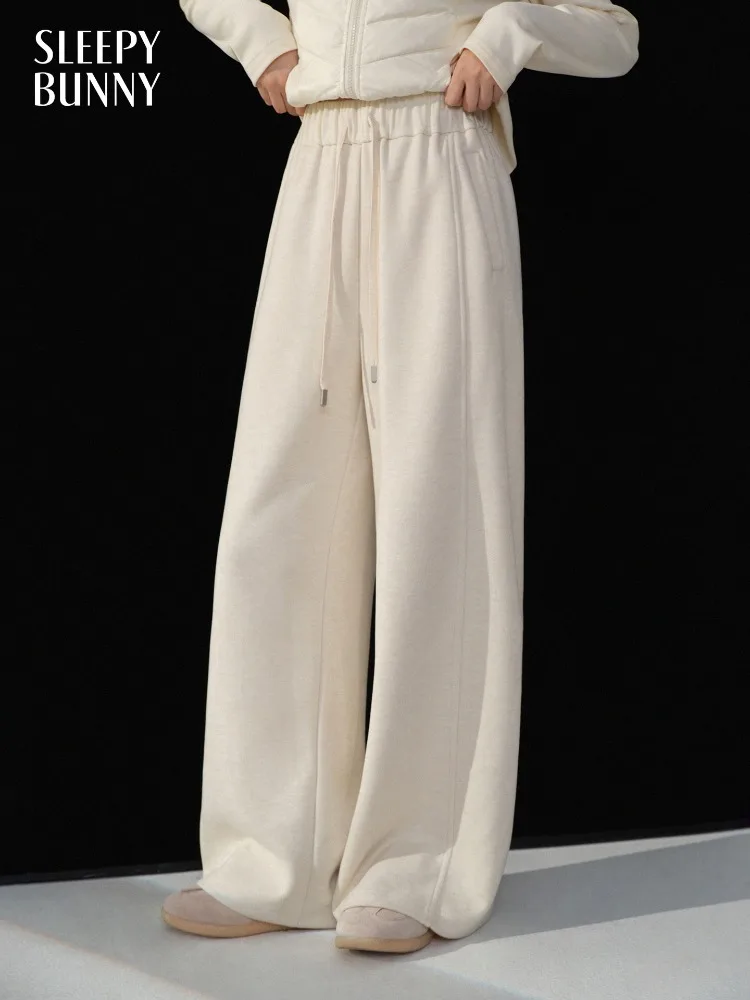 Elegant Warm Knit Wide Leg Pants Women Winter Fleece Lined Trousers Soft Relaxed Fit Straight Lounge Pants Drawstring Bottoms
Elegant Warm Knit Wide Leg Pants Women Winter Fleece Lined Trousers Soft Relaxed Fit Straight Lounge Pants Drawstring Bottoms