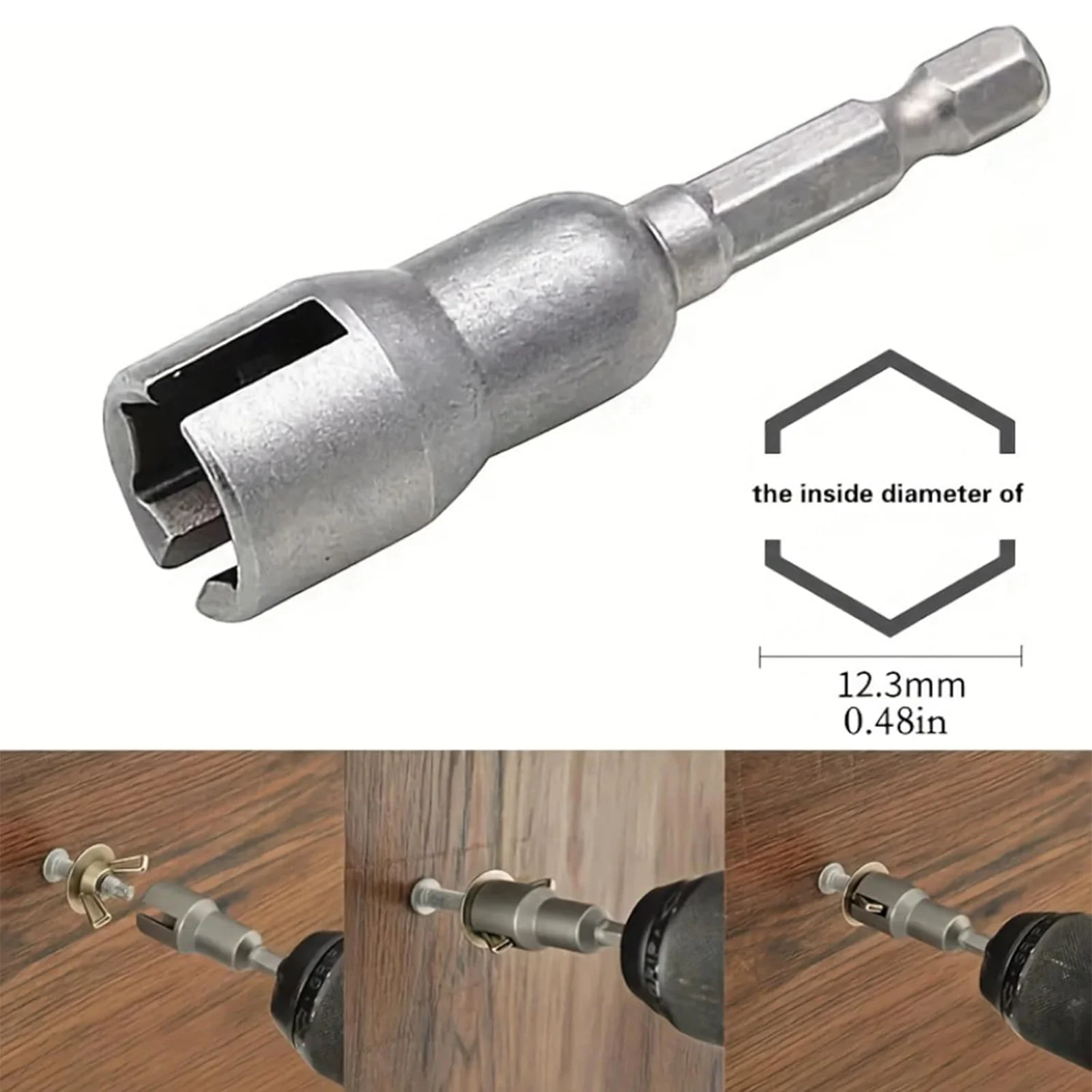2Pcs Wing Nut Driver Set 1/4" Hex Shank Socket Drill Bit for Panel Screws Eye Hook Hurricane Shutter
2Pcs Wing Nut Driver Set 1/4" Hex Shank Socket Drill Bit for Panel Screws Eye Hook Hurricane Shutter