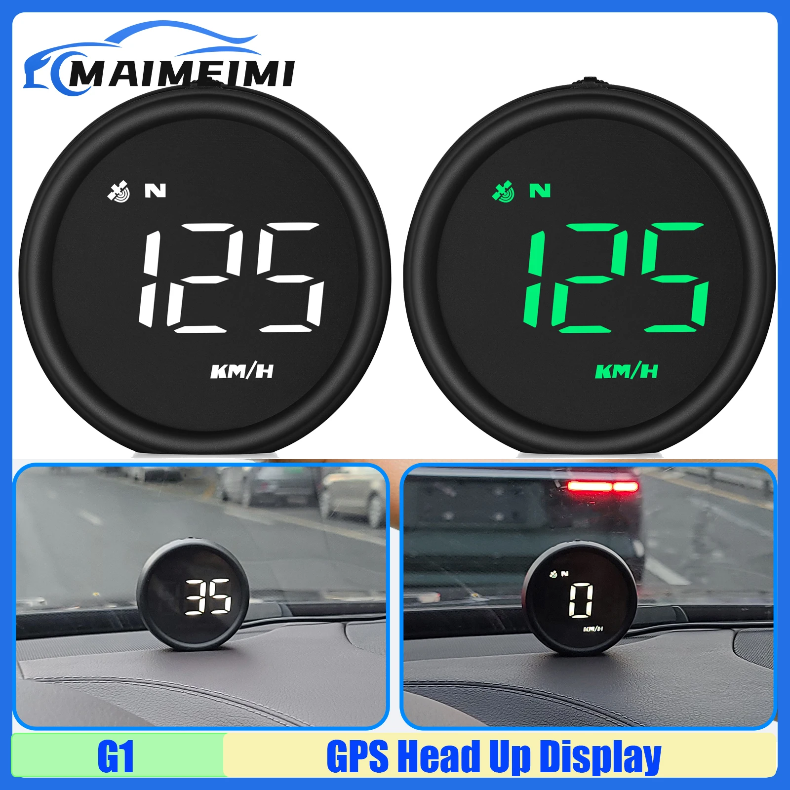 G1 Head Up Display Green White LED Digital GPS Speedometer KMH MPH with Speed Alarm Driving Direction for All Car HUD 12V Custom
G1 Head Up Display Green White LED Digital GPS Speedometer KMH MPH with Speed Alarm Driving Direction for All Car HUD 12V Custom