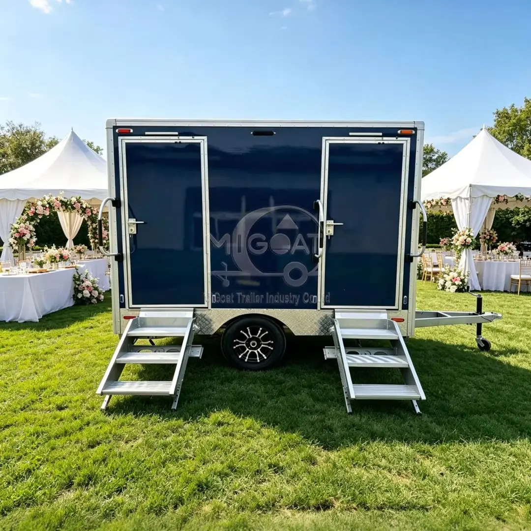 2-Stall Portable Luxury Restroom Trailer Mobile VIP Toilet for Events Weddings Outdoor Parties
2-Stall Portable Luxury Restroom Trailer Mobile VIP Toilet for Events Weddings Outdoor Parties