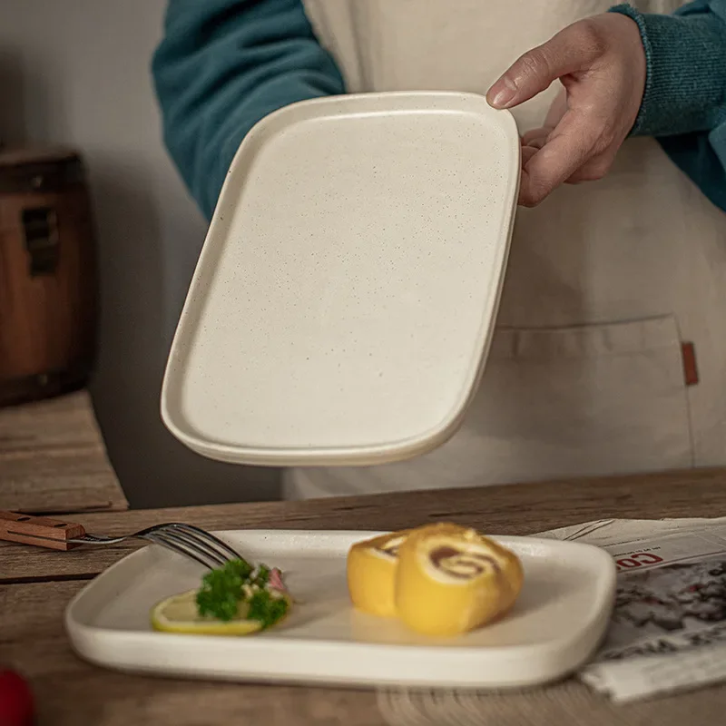 Simple and Elegant Solid Color Rectangular Snack Household Ceramic Afternoon Tea Dessert Breakfast Toast Tableware Plate
Simple and Elegant Solid Color Rectangular Snack Household Ceramic Afternoon Tea Dessert Breakfast Toast Tableware Plate