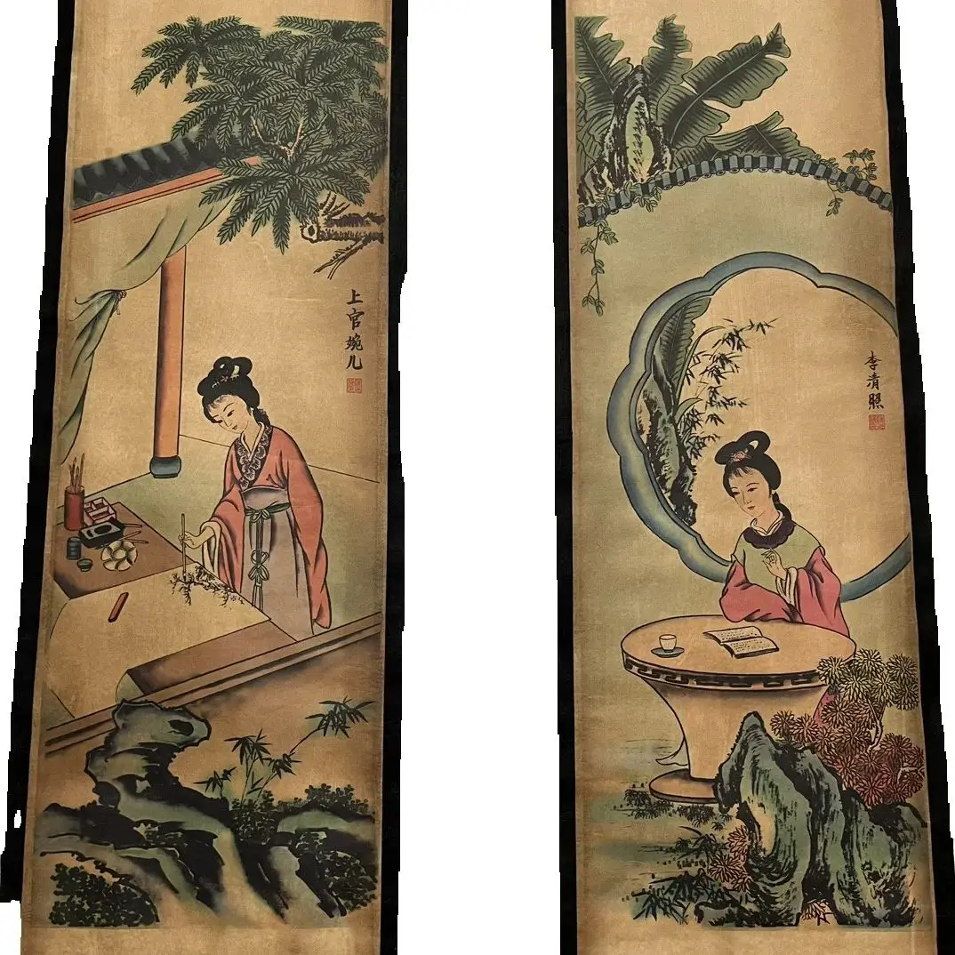 China Celebrity Old Scrolls Ancient Four Talented Women Picture Four Screen Painting,Wall mounted painting
China Celebrity Old Scrolls Ancient Four Talented Women Picture Four Screen Painting,Wall mounted painting