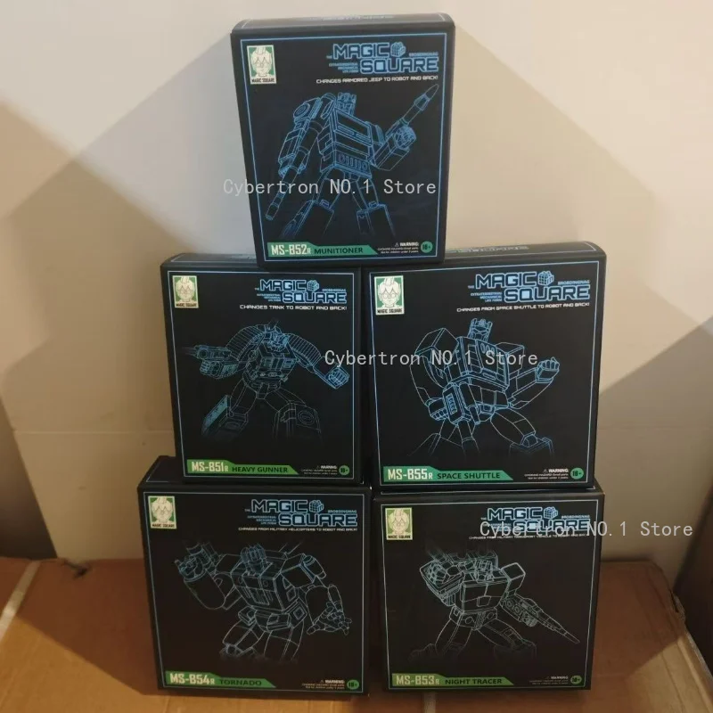 MS-B51R Heavy Gunner MS-B52R Munitioner MS-B53R Night Tracer MS-B54R Tornado MS-B55R Space Shuttle Metallic Repaint G1 Bruticus
MS-B51R Heavy Gunner MS-B52R Munitioner MS-B53R Night Tracer MS-B54R Tornado MS-B55R Space Shuttle Metallic Repaint G1 Bruticus