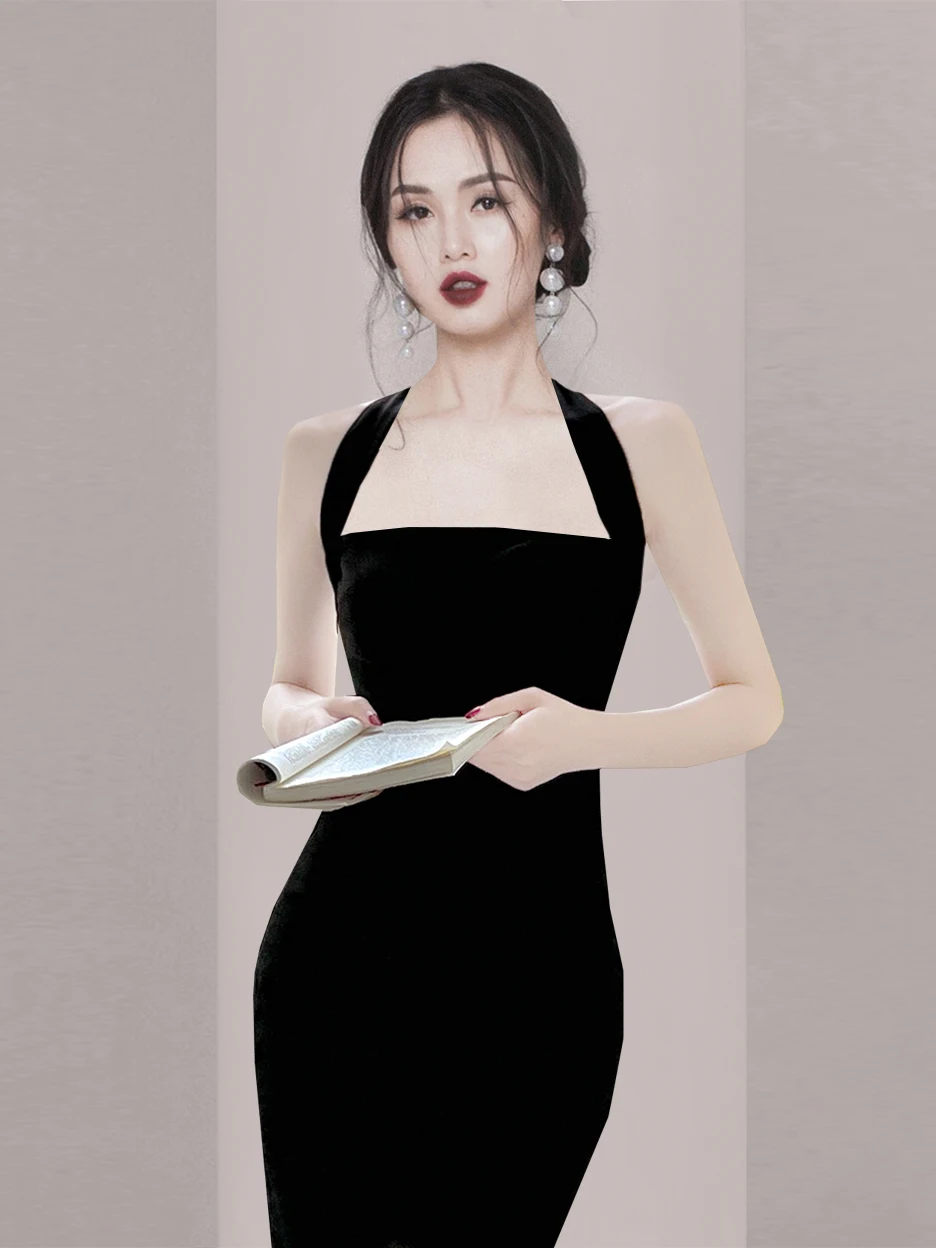 Элегантное черное платье без бретелек в стиле Хепберн, весна 2026, новинка, миди, вечернее платье
Элегантное черное платье без бретелек в стиле Хепберн, весна 2026, новинка, миди, вечернее платье