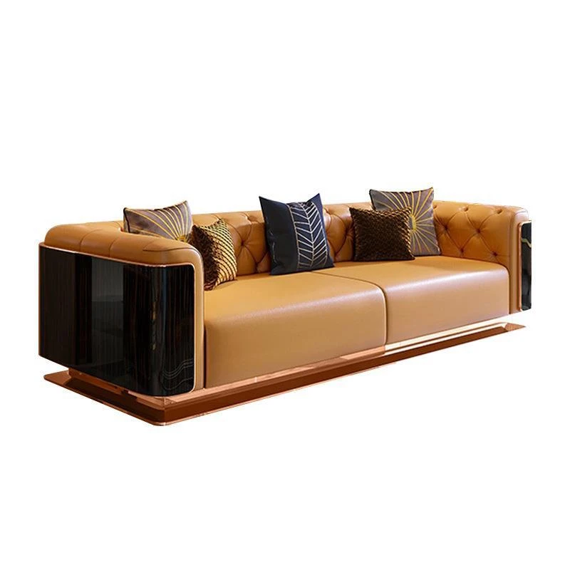 Hot Sales Modern High End Dubai Luxury Gold Decoration Chesterfield Royaltufted Leather Sofa
Hot Sales Modern High End Dubai Luxury Gold Decoration Chesterfield Royaltufted Leather Sofa
