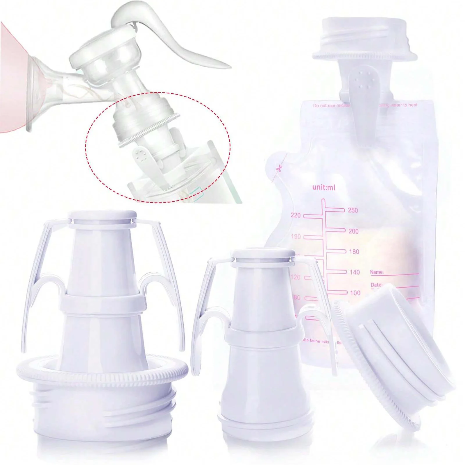 Breastmilk Storage Bag Adapters for Fridge or Freezer, BPA Free Breastfeeding Essentials Milk Collector for Breastmilk Storage
Breastmilk Storage Bag Adapters for Fridge or Freezer, BPA Free Breastfeeding Essentials Milk Collector for Breastmilk Storage