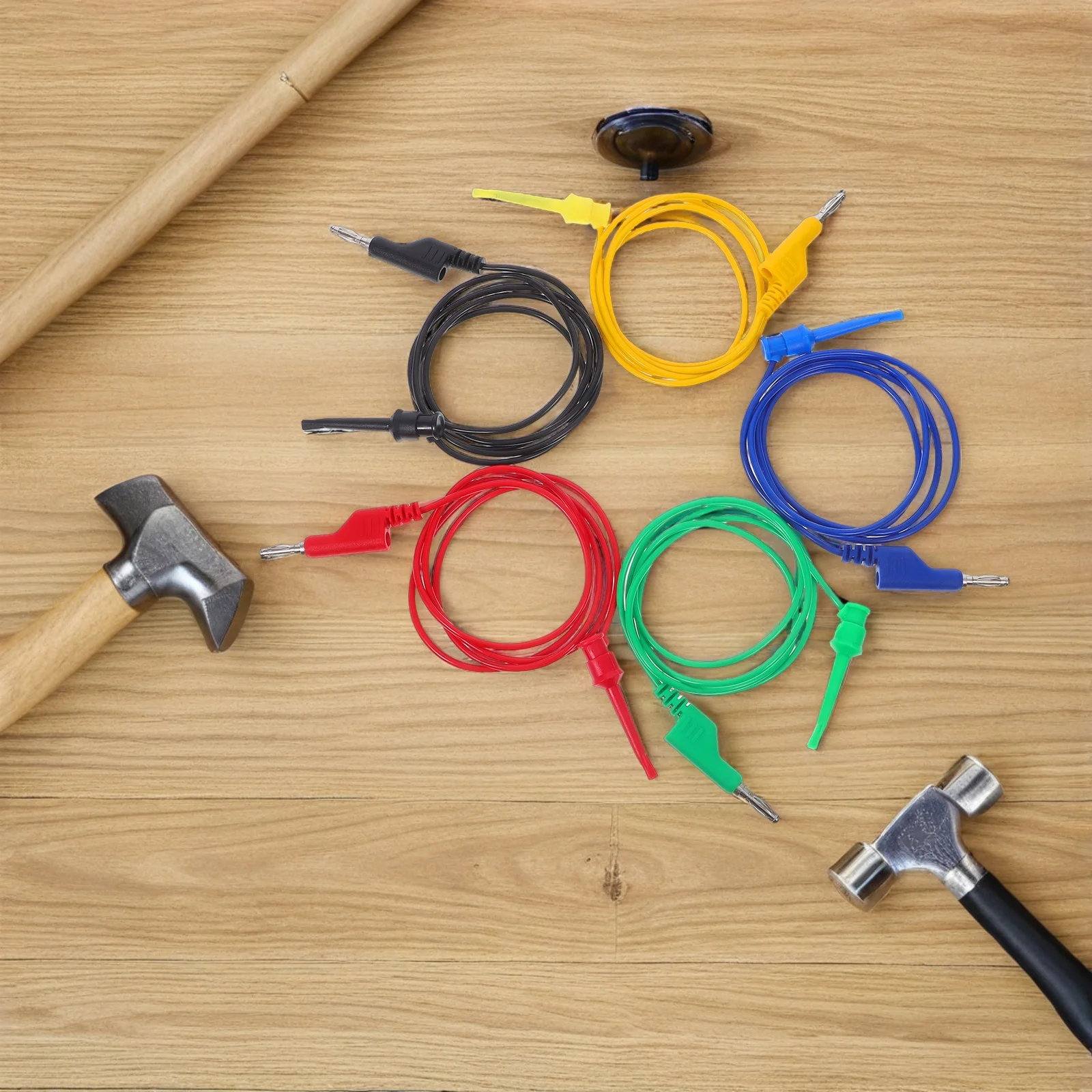 5Pcs Banana Plug Test Leads Flexible All-Copper Wire Cable Kit for Accurate Laboratory Measurements Secure Connection
5Pcs Banana Plug Test Leads Flexible All-Copper Wire Cable Kit for Accurate Laboratory Measurements Secure Connection