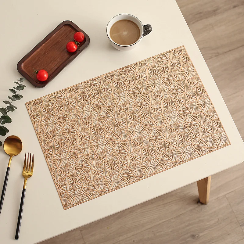 45 * 30cm European hollowed out PVC rectangular 3D pattern ins household gilded insulation pad waterproof and non slip dining
45 * 30cm European hollowed out PVC rectangular 3D pattern ins household gilded insulation pad waterproof and non slip dining