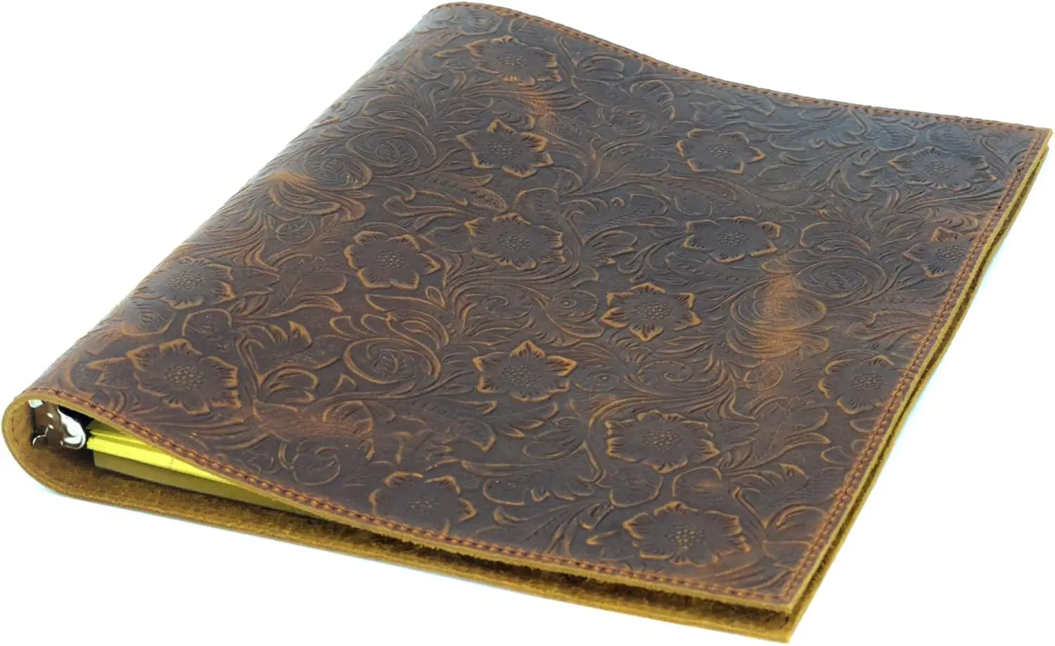 Genuine Leather 3-Ring Binder, 1" O-Rings, A4/8.5"x11" Organizer for Documents & Notebooks
Genuine Leather 3-Ring Binder, 1" O-Rings, A4/8.5"x11" Organizer for Documents & Notebooks