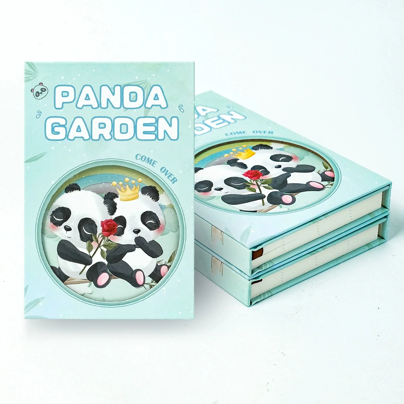 Cute Panda Garden 3-Fold Hardcover Notebook, Kawaii Panda Portable Journal, Creative Hand Account Notebook for Students
Cute Panda Garden 3-Fold Hardcover Notebook, Kawaii Panda Portable Journal, Creative Hand Account Notebook for Students