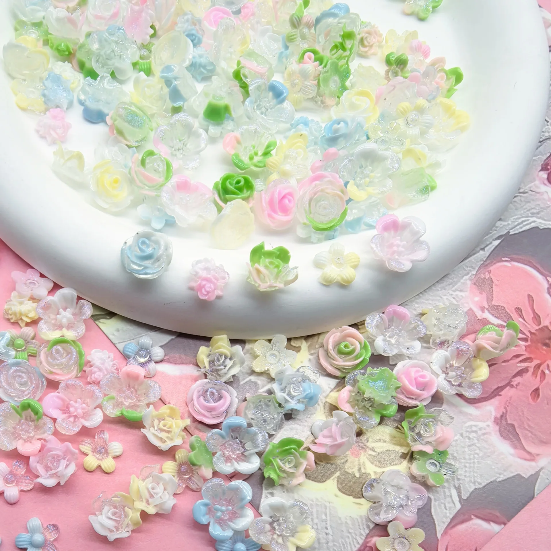 30pcs Mini Flower Gradient Floral Rose Artificial Flowers Assorted Handmade DIY Doll Accessories Resin Miniatures Home Decor
30pcs Mini Flower Gradient Floral Rose Artificial Flowers Assorted Handmade DIY Doll Accessories Resin Miniatures Home Decor