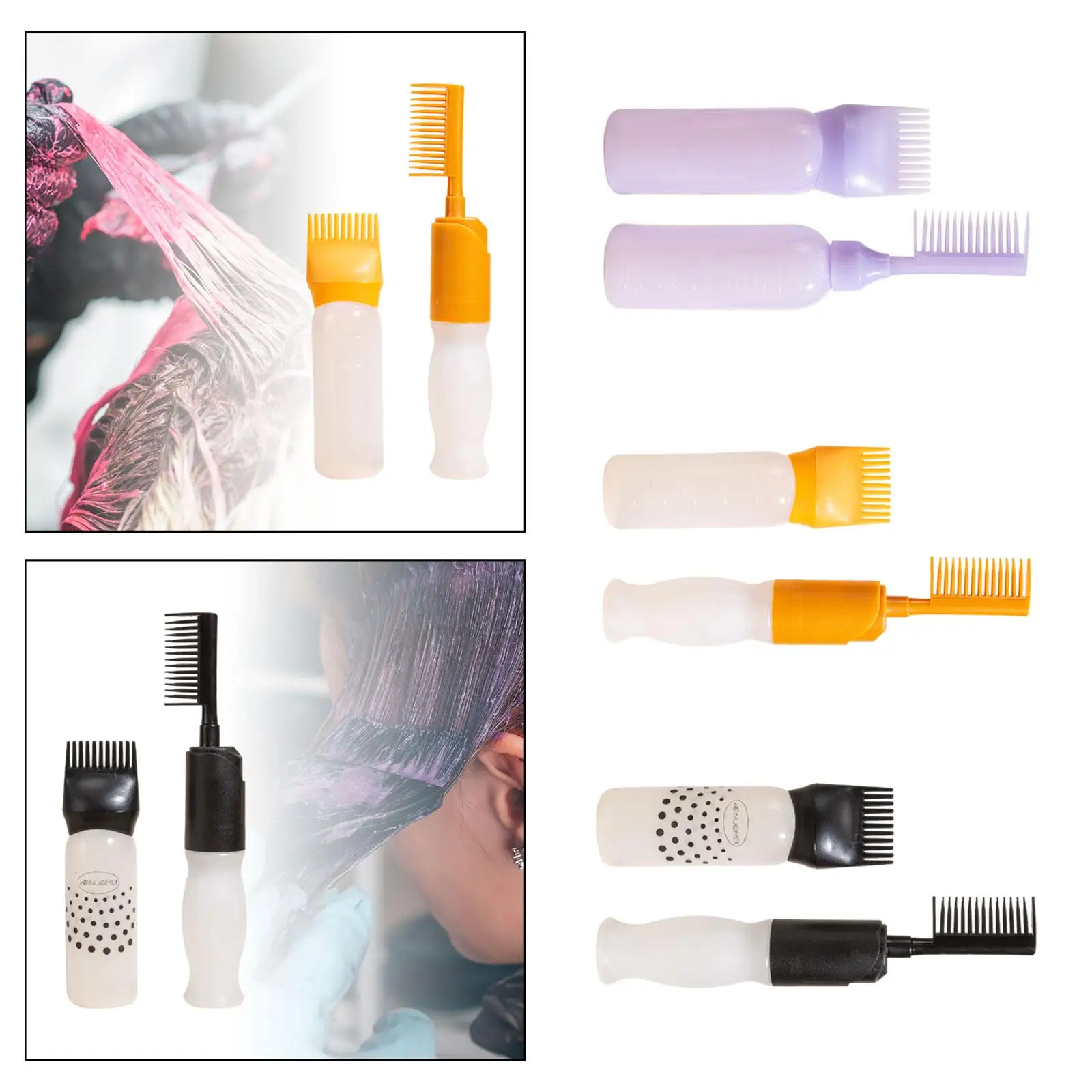 2Pcs Root Comb Applicator Bottle Perming Tools Squeeze Bottle Applicator Bottle for Hair Dye Hair Oil Applicator for Home Salon
2Pcs Root Comb Applicator Bottle Perming Tools Squeeze Bottle Applicator Bottle for Hair Dye Hair Oil Applicator for Home Salon
