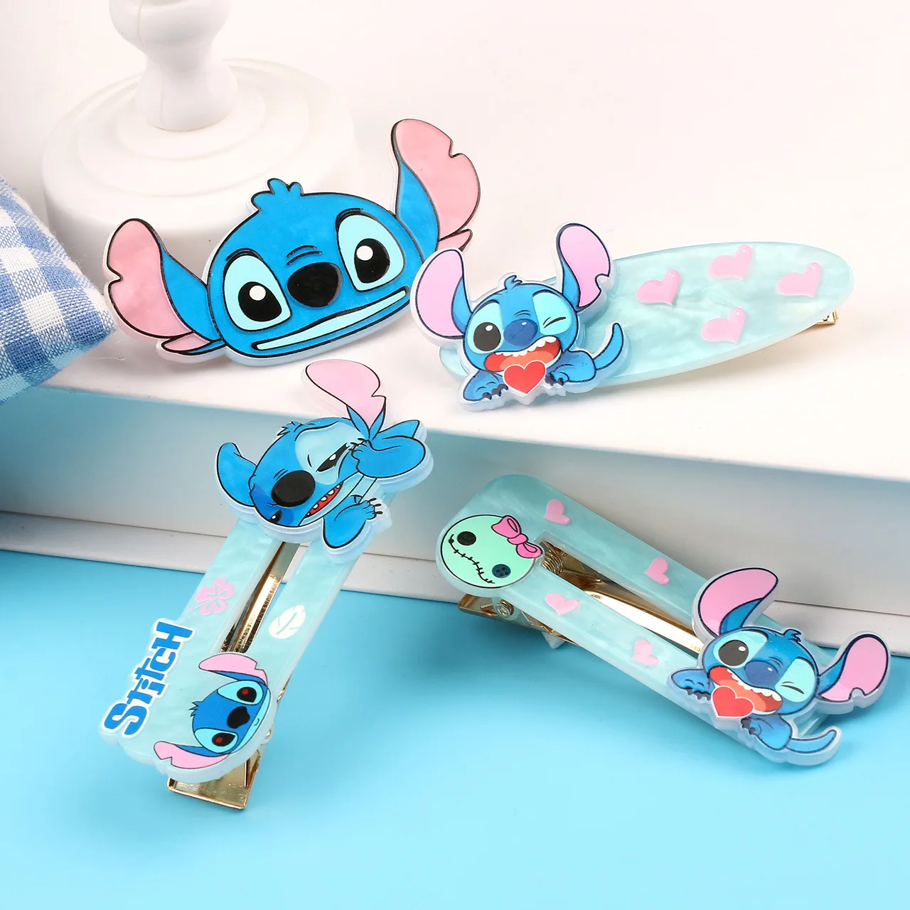 Disney Stitch Hair Clips Cartoon Acrylic Cute Girls Hair Cards Crunchy Cards Shattered Hair Bangs Clips Girls Gift
Disney Stitch Hair Clips Cartoon Acrylic Cute Girls Hair Cards Crunchy Cards Shattered Hair Bangs Clips Girls Gift