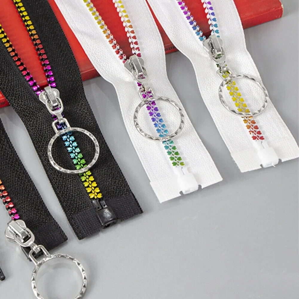 New Colorful Teeth Zips Jacket Coat Sewing Accessories Nylon Children's zipper Heart Shape Resin Zippers
New Colorful Teeth Zips Jacket Coat Sewing Accessories Nylon Children's zipper Heart Shape Resin Zippers