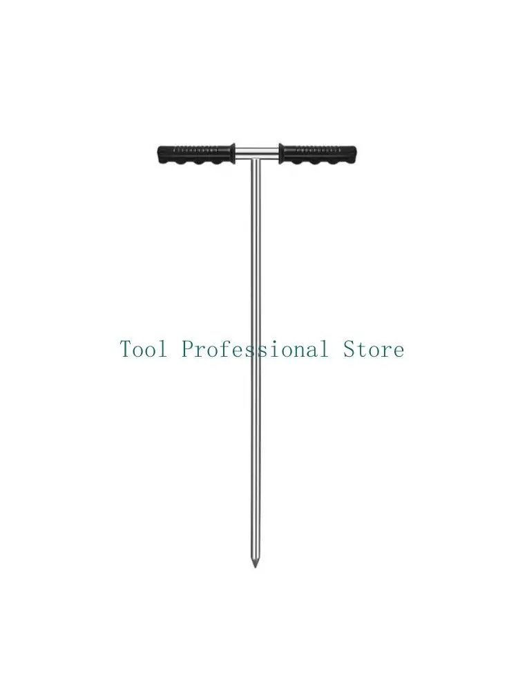 57QF Soil Sampler T-Style Soil Test Probes Retractable- for Lawn & Plant Care Metal