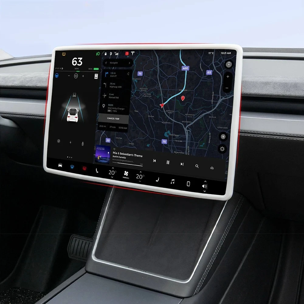 For Tesla Model Y Juniper 2026 16-inch Screen TPU Protector Frame Edge Cover Central Control Display Navigation Screen Protector
For Tesla Model Y Juniper 2026 16-inch Screen TPU Protector Frame Edge Cover Central Control Display Navigation Screen Protector