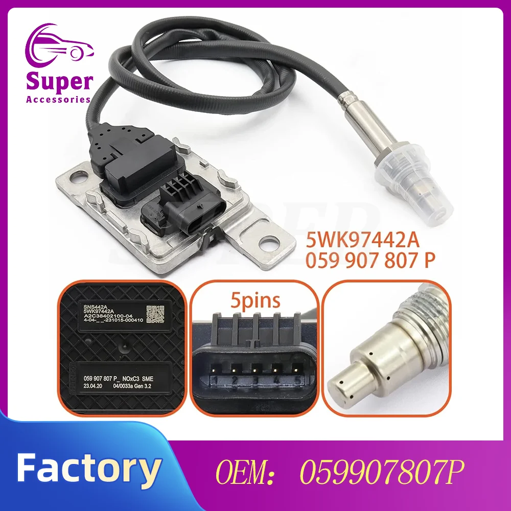 NOX Sensor OEM 059907807P 80A907807C 059907805P 059907805B Compatible With Audi Q5 VW Amarok
NOX Sensor OEM 059907807P 80A907807C 059907805P 059907805B Compatible With Audi Q5 VW Amarok