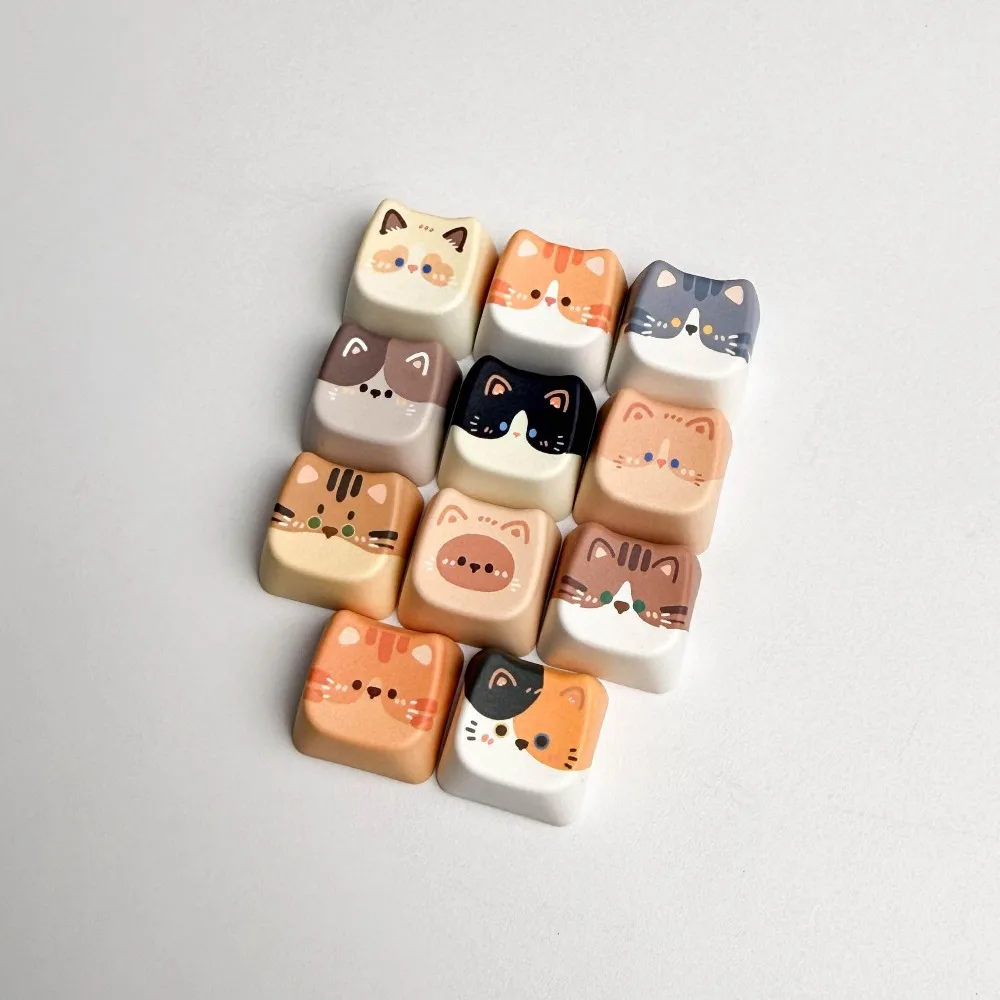 Коллекционные кейкапы Cat Keycaps из PBT, профиль MAO, сублимационная печать, милые и изысканные, набор для механической клавиатуры
Коллекционные кейкапы Cat Keycaps из PBT, профиль MAO, сублимационная печать, милые и изысканные, набор для механической клавиатуры