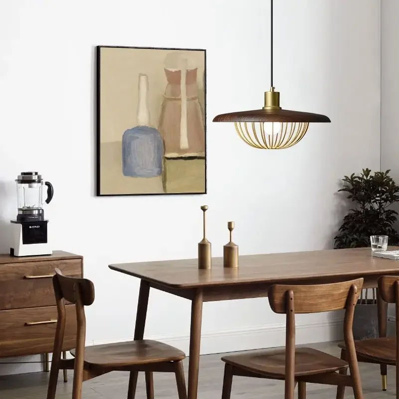 Walnut Pendant Light Japanese Style Minimalist Chandelier for Living Room Dining Bar Cafe
Walnut Pendant Light Japanese Style Minimalist Chandelier for Living Room Dining Bar Cafe