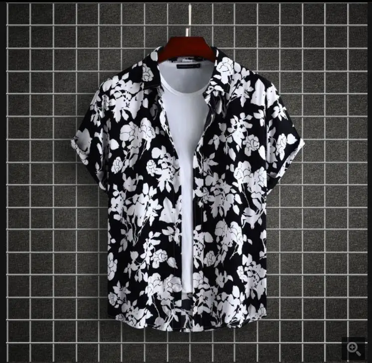 Summer Mens Hawaiian Shirts Floral Print Short Sleeve Standard Fit Youthful Trend Sharp Collar No Iron Treatment Casual Shirt
Summer Mens Hawaiian Shirts Floral Print Short Sleeve Standard Fit Youthful Trend Sharp Collar No Iron Treatment Casual Shirt