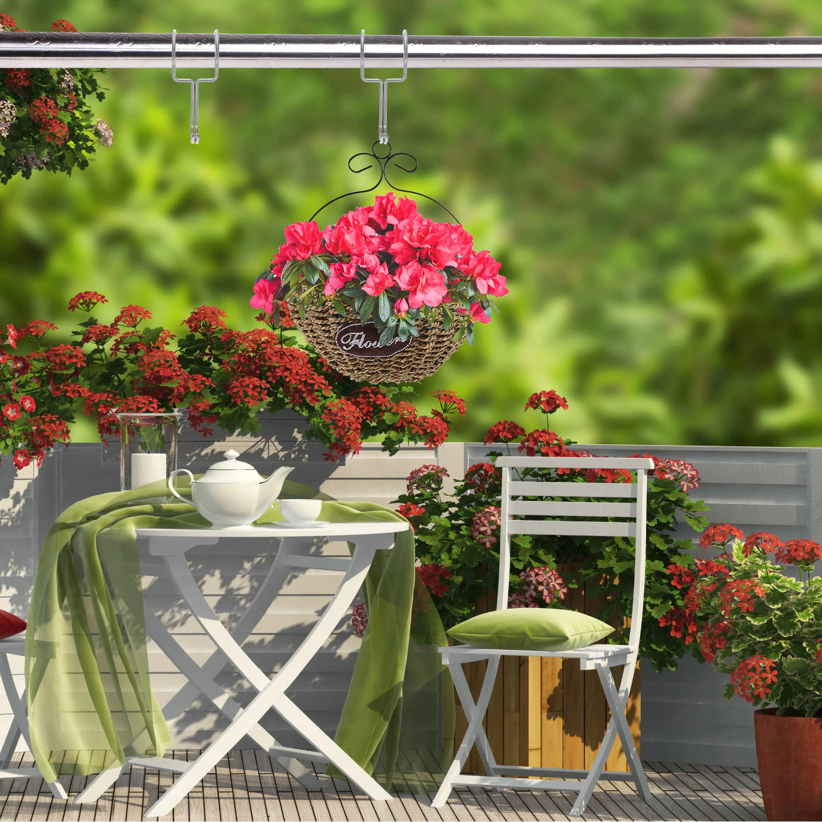 10pcs Stainless Steel Round Tube Heavy Duty Hanger Pot Rack Hooks For Flower Baskets Hanging Gardening Extension Hooks
10pcs Stainless Steel Round Tube Heavy Duty Hanger Pot Rack Hooks For Flower Baskets Hanging Gardening Extension Hooks