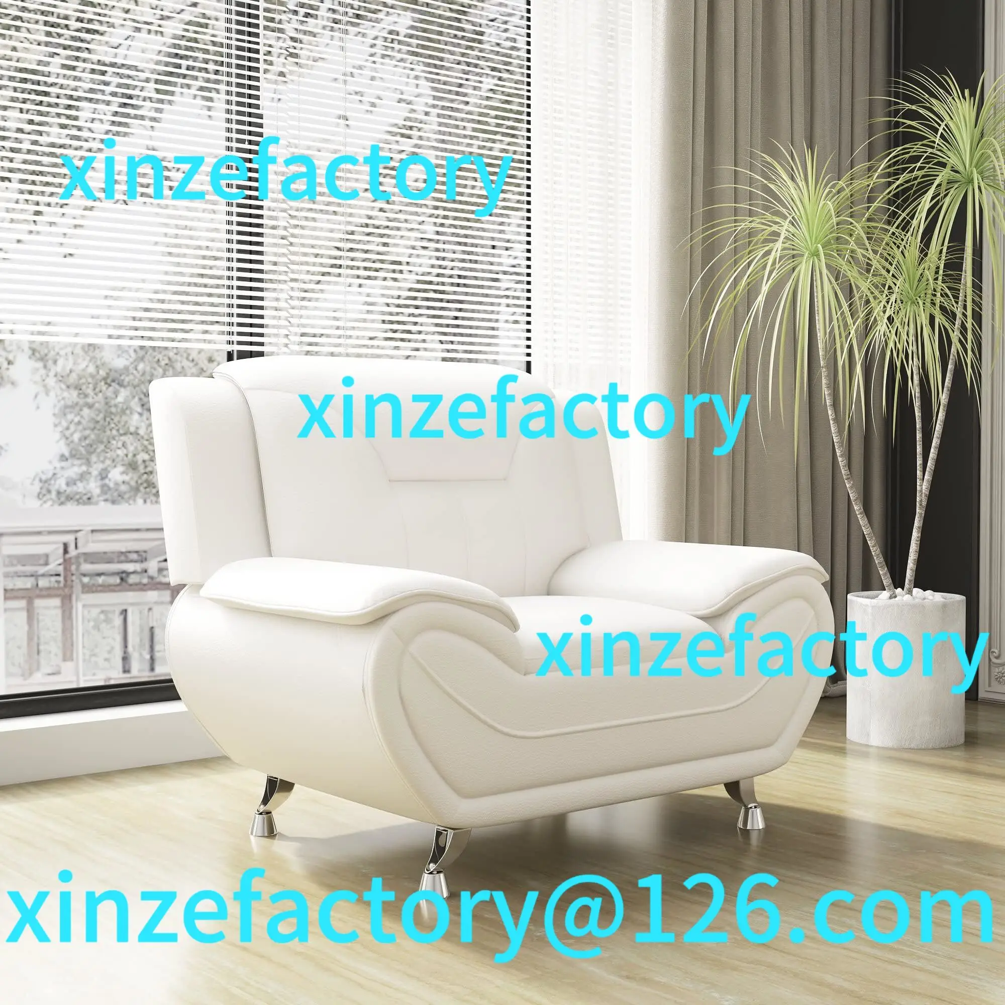 Customizable Elegant Compact Sofa for Small Spaces - Beautiful Seams, Long - Lasting Quality in White Faux Leather
Customizable Elegant Compact Sofa for Small Spaces - Beautiful Seams, Long - Lasting Quality in White Faux Leather
