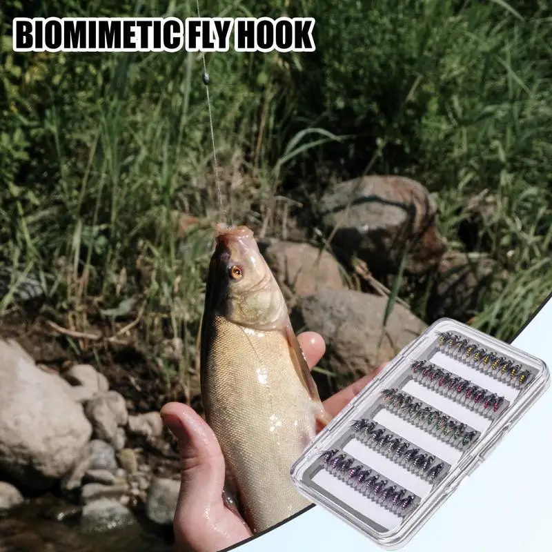 Fly Fishing Lure Kit 50X Saltwater Fishing Lures With Storage Case Portable Fly Hook For Bass Trout Walleye Casual Activity Gear
Fly Fishing Lure Kit 50X Saltwater Fishing Lures With Storage Case Portable Fly Hook For Bass Trout Walleye Casual Activity Gear