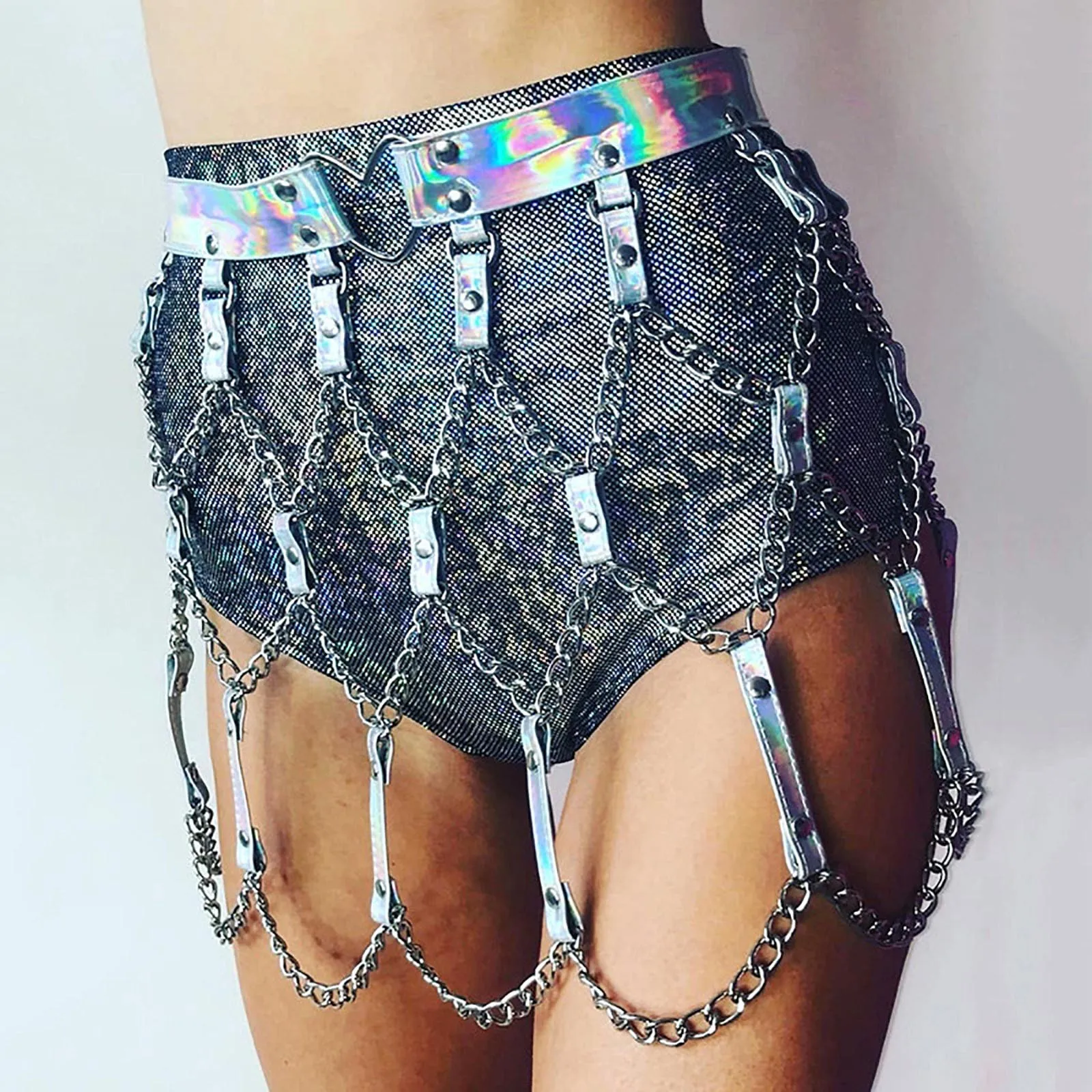 Hot Selling 2024 Women's Skirts New Sexy Slim Fit High Waisted Irregular Chain Mini Skirt For Lady's Dance Party In Summer
Hot Selling 2024 Women's Skirts New Sexy Slim Fit High Waisted Irregular Chain Mini Skirt For Lady's Dance Party In Summer
