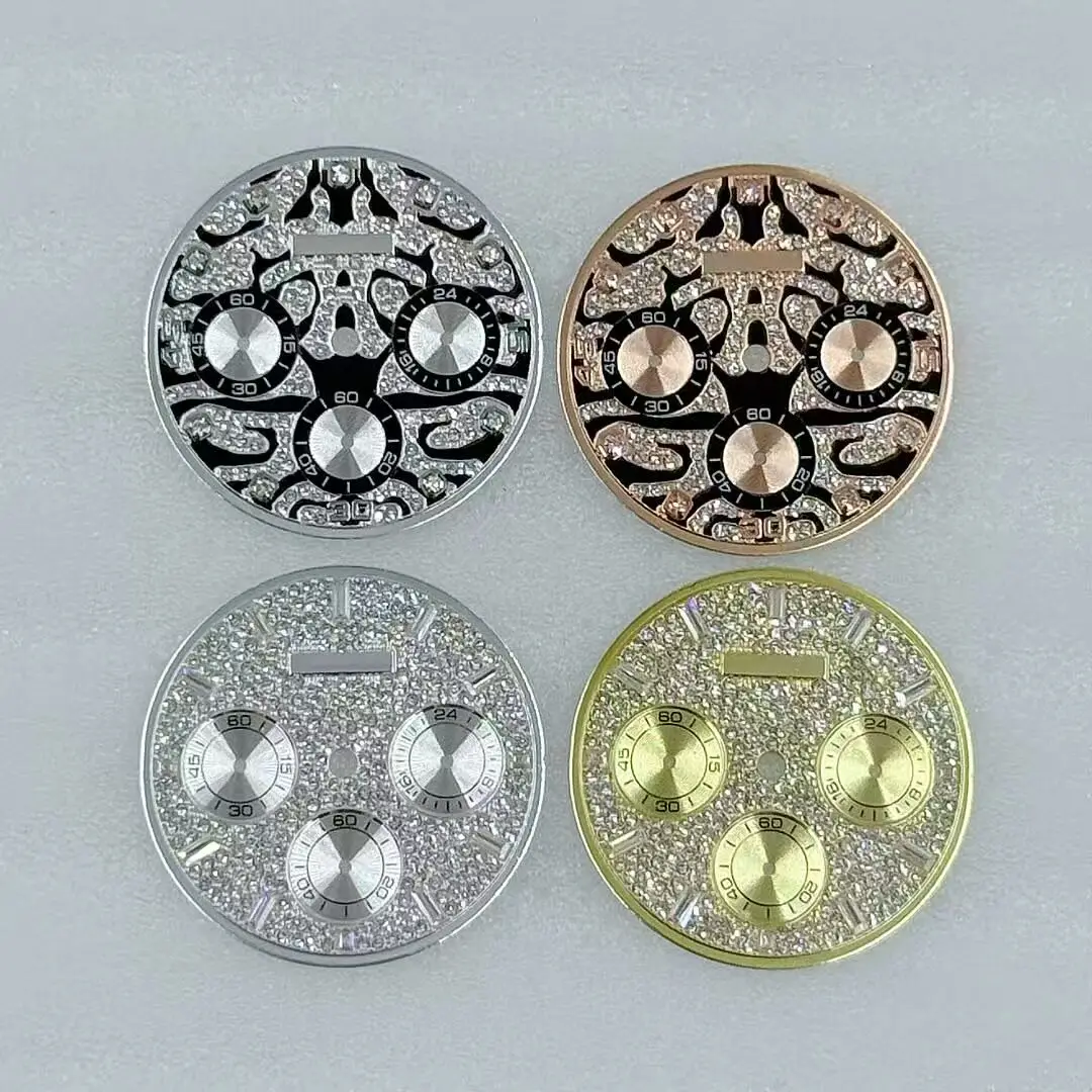 Customized VK63 Dial, Quartz Movement, Modified Multifunctional Chronograph Panda Diamond Dial Watch Accessories
Customized VK63 Dial, Quartz Movement, Modified Multifunctional Chronograph Panda Diamond Dial Watch Accessories