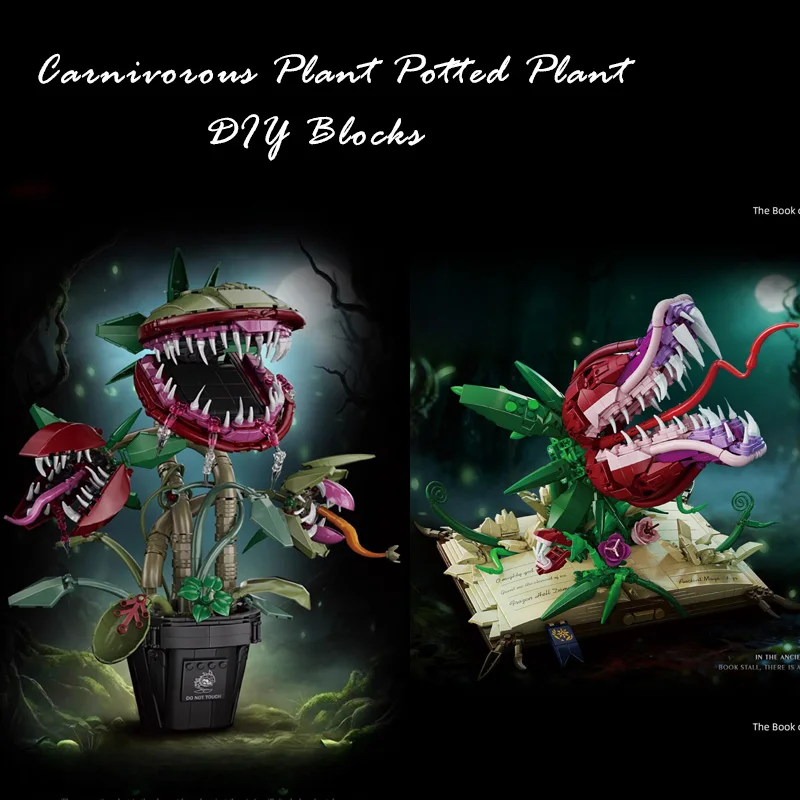 Magic Book Carnivorous Plant MOC Building Blocks Creative Potted Plant Assembly Collectible Ornaments Small Bricks Toy DIY Gifts
Magic Book Carnivorous Plant MOC Building Blocks Creative Potted Plant Assembly Collectible Ornaments Small Bricks Toy DIY Gifts
