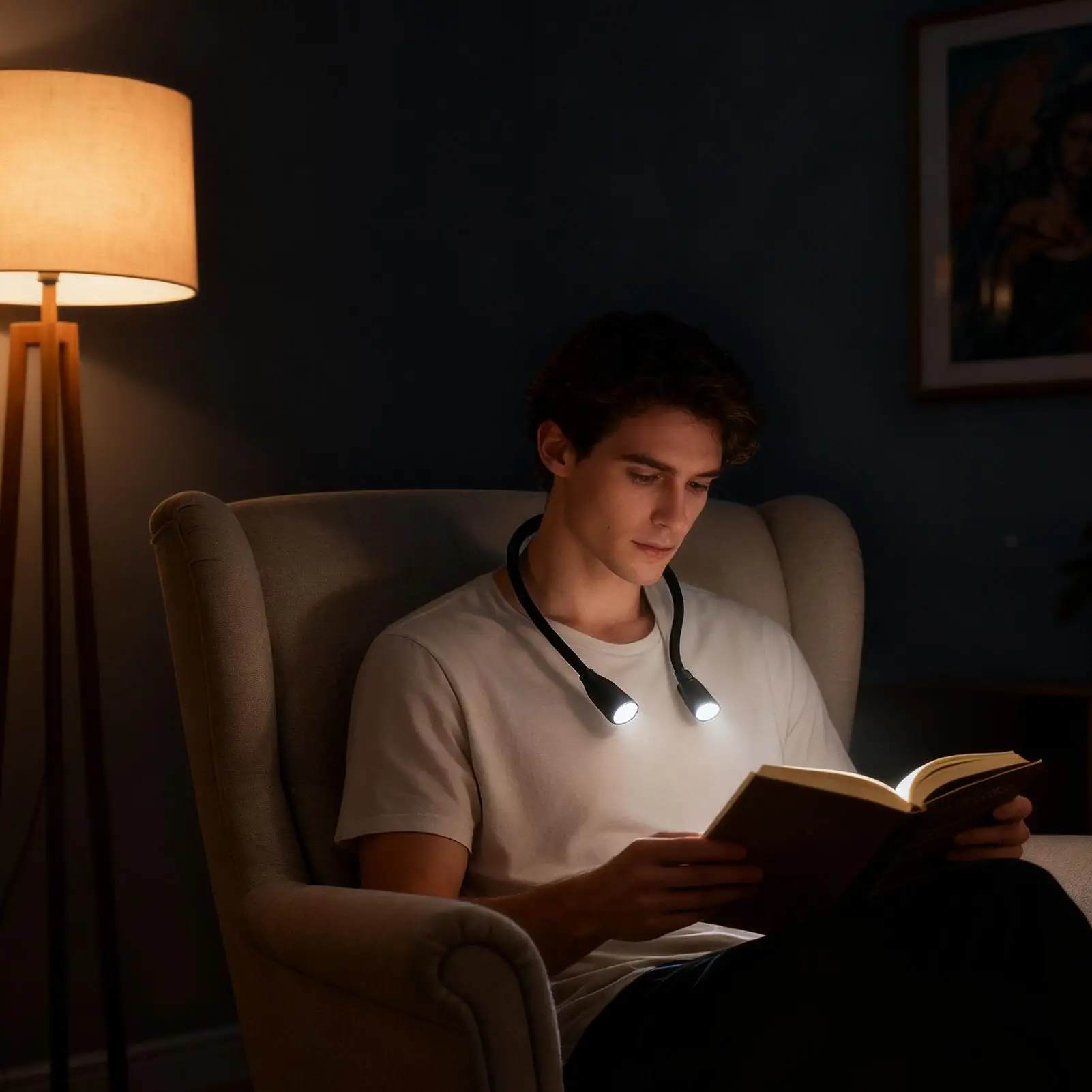 Book Reading Neck Light Battery Powered 3 Color 9-Brightness Dimmable Wearable Neck Light For Knitting Crocheting Crafting
Book Reading Neck Light Battery Powered 3 Color 9-Brightness Dimmable Wearable Neck Light For Knitting Crocheting Crafting