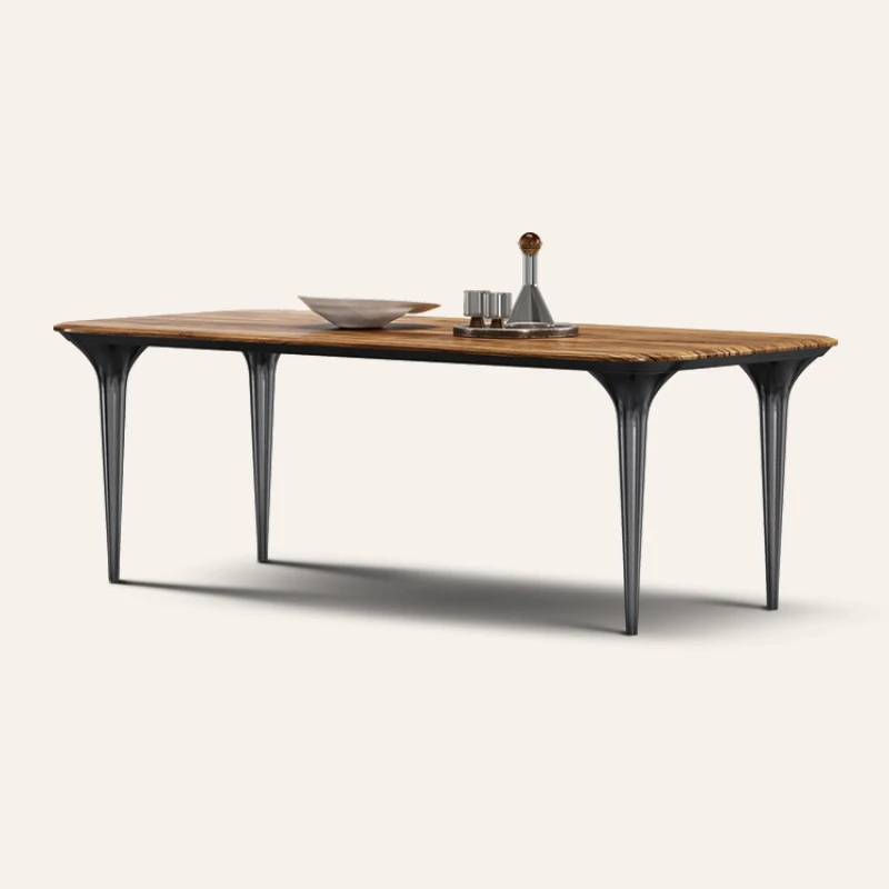 Solid wood dining table high-end minimalist teak dining table designer walnut Italian light luxury dining table
Solid wood dining table high-end minimalist teak dining table designer walnut Italian light luxury dining table